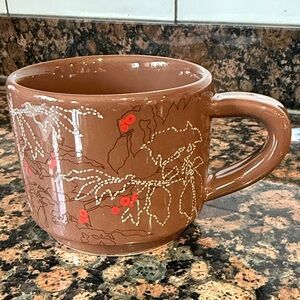 Starbucks 2009 coffee bean plant w/red berries collectible coffee mug10 oz